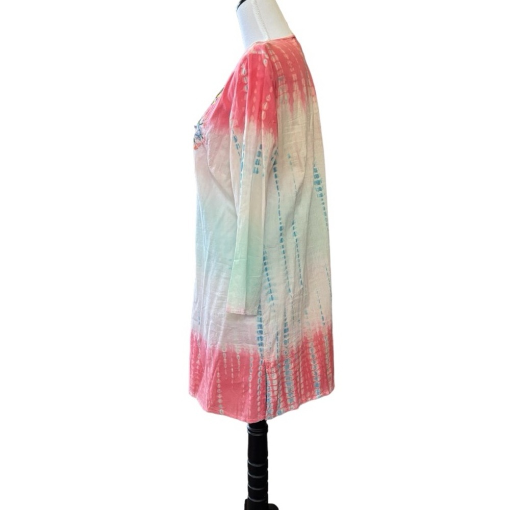 SUNDANCE ‘Dreaming in Color’ Embroidered Beaded Swim/Beach Cover Up Dress (M) - Picture 3 of 9